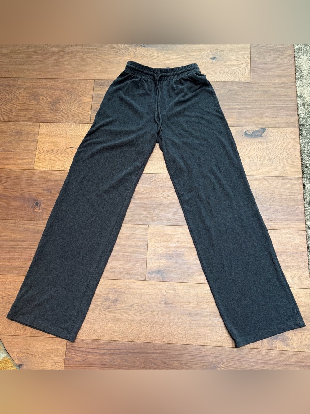 Aritzia Wide Leg Lounge Pants Charcoal Gray